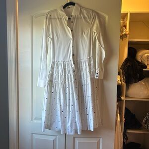 JOURDEN shirt ruffle dress